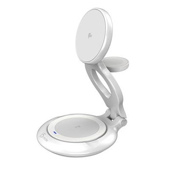 J5create Qi2 3-In-1 Magnetic Foldable Wireless Charging Station JUPW3415-N