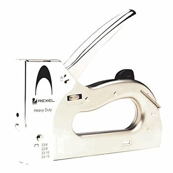 Rexel 2101209 Heavy Duty Tacker Satin Chrome HEAVYDUTYTACKER