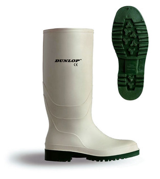 Dunlop Pricemaster Non-Safety Wellingtons White Size 6 BBW06