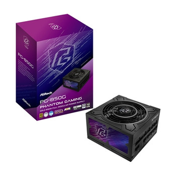 Asrock Phantom Gaming Pg-850G 850W Atx Power Supply Unit 80 Plus Gold Certified 90-UXP085-GFGAAB