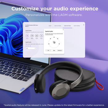 Lenovo Wireless Over-The-Head Stereo Headset Binaural Supra-Aural 4XD1T60925