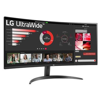 Lg 34Wr50qk-B 34" Va Led Black Curved Monitor 3440X1440/5Ms/2Xhdmi/Displayport 34WR50QK-B.AEK