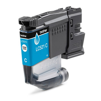 Brother LC521C Genuine Ink Cartridge - Cyan LC521C