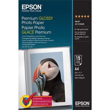 Epson Premium Glossy Photo Paper - A4 - 15 Sheets C13S042155