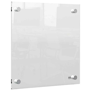 Nobo Transparent Acrylic Mini Whiteboard Wall Mounted 300x300mm 1915619 1915619