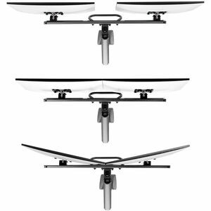Startech Desk Mount Dual Monitor Arm W/Crossbar Up To 27"" Display Vesa 75X75/10 H2M1AS2-MONITOR-ARM