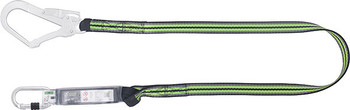 Kratos 1.8Mtr Lanyard + Scaff Hook Black/Green Size 1.8M HSFA3030418
