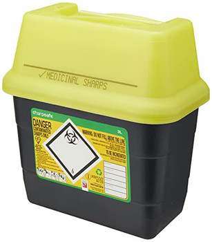 Sharpsafe Sharps Bin 3Ltr Yellow Size 3LTR CM0644