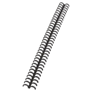 GBC 388019E 8mm Black Clickbind Rings 388019E