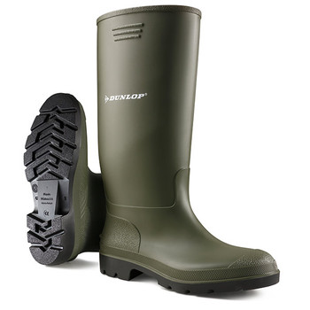 Dunlop Pricemaster Non-Safety Wellingtons Green Size 6.5 BBG06.5