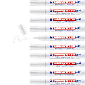 edding 8750 Industry paintmarker white Box of 10 EDD8750049