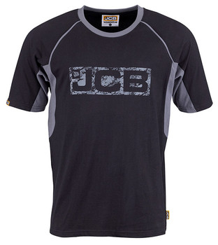 Jcb Workwear Trade T-Shirt Black/Grey Size 3XL D+ID-X3L