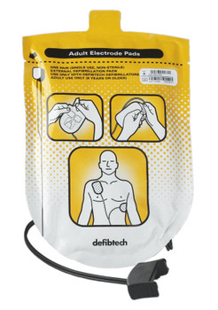 Defibtech Adult Defibrillator Pad Set White CM1737