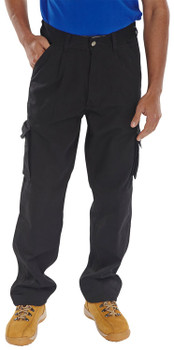 Beeswift Newark Trousers Black Size 36T CTRANTBL36T