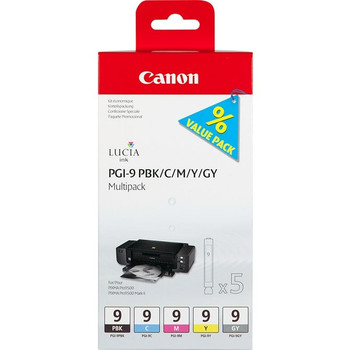 Canon PGI-9 PBK/C/M/Y/GY 5 Ink Cartridge Multipack 1034B013