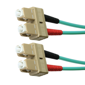 Cablenet 2m OM3 50/125 SC-SC Duplex Aqua LSOH Fibre Patch Lead 3SCSC2