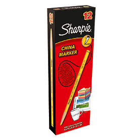 Sharpie S0305101 Yellow China Marker Box of 12 S0305101