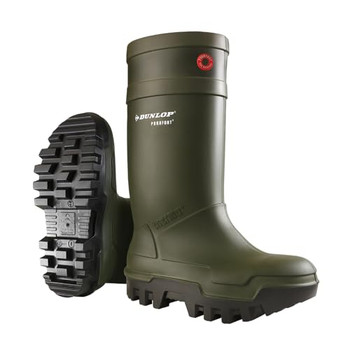 Dunlop Purofort Thermo+ Full Safety Wellingtons Green Size 7 C66293307