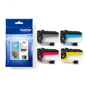 BROTHER LC424 Value pack Ink Cartridge B-C-M-Y LC424VAL