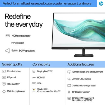 HP Series 3 Pro 27 " FHD Monitor - 327ph B0CG8UT#ABU