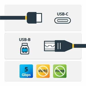 Startech 2M 6 Ft Usb C To Usb B Printer Cable M/M Usb 3.0 5Gbps Usb B Cable Usb USB315CB2M