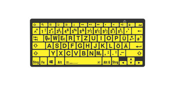 Logickeyboard LKB-LPBY-BTPC-DE Keyboard Universal Bluetooth LKB-LPBY-BTPC-DE