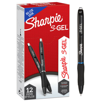 Sharpie 2136600 S-Gel Blue 0.7mm point Pen Pack of 12 2136600