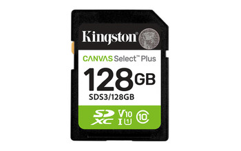 Kingston Technology 128Gb Sdxc Canvas Select Plus Gen3 150Mb/S C10 Uhs-I U1 V10. SDS3/128GB