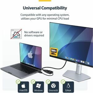 Startech Hdmi To Vga Adapter Active Video Converter for Laptop/Desktop 1920X1080 HD2VGAE3