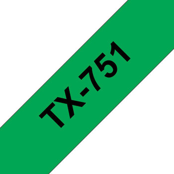 Brother TX751 Gloss Laminat 24mm. Black/Gre TX751