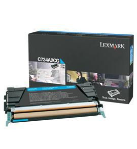 Lexmark C734A2CG Toner Cyan Pages 6.000 C734A2CG
