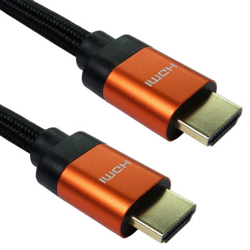 Cables Direct 10m 8K HDMI Cable - Orange Connectors CDLHD8K-10CP