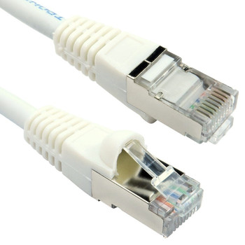 Cables Direct 0.15m Cat6A Patch Cable - White ART-100-STW