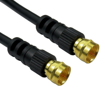 Cables Direct 1.5m Coaxial Cable with F Connectors - Black 2FK-1.5