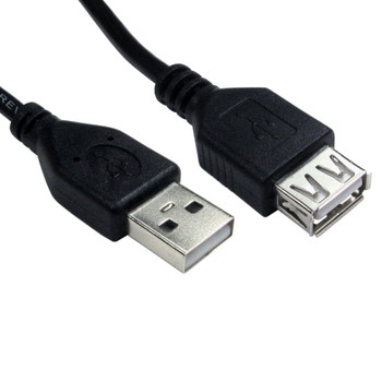 Cables Direct 0.25m USB2.0 Type A M to Type A F Extension Cable 99CDL2-020FD