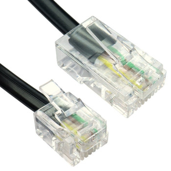 Cables Direct 20m RJ11 to RJ45 Cable - Black 88BTRJ-020K