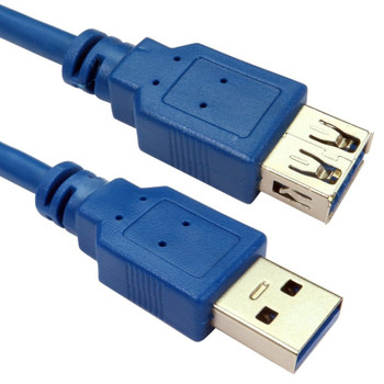 Cables Direct 5m USB 5Gbps Type A M to Type A F Extension Cable - Blue 99CDL3-825BL