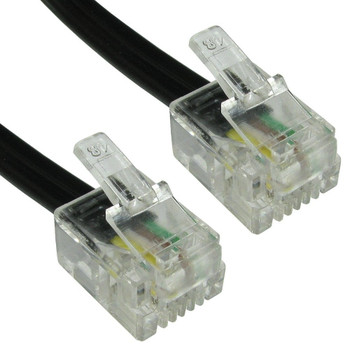 Cables Direct 1m RJ11 to RJ11 Modem Cable - Black 88BT-101K