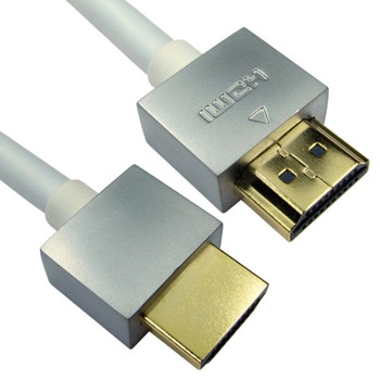 Cables Direct 3m Super Slim HDMI cable - White CDLHDFLEX-03WT