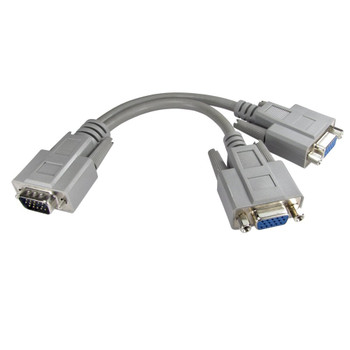 Cables Direct 1.8m SVGA 1x M to 2x F Splitter Cable EX-088/1.8
