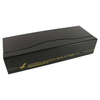 Cables Direct 4 Port SVGA Splitter with Audio 450 MHz NLKVS-554AUD