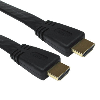 Cables Direct 1.5m Flat HDMI High Speed with Ethernet Cable CDLHD-001.5