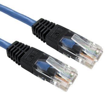 Cables Direct 2m Blue Cat5e Crossover Patch Cable - 26AWG XXURT-602B