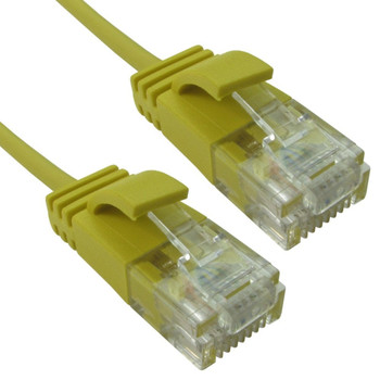 Cables Direct 1.5m Slim Economy 6 Gigabit Patch Cable Patch Cable - Yellow ERSLIM-1015HY