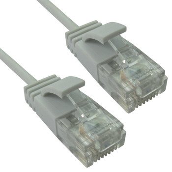 Cables Direct 0.25m Slim Economy 6 Gigabit Patch Cable Patch Cable - White ERSLIM-100HW