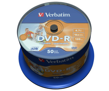 Verbatim 43533 blank DVD 4.7 GB DVD-R 50 pcs 43533