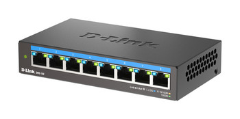 D-Link 8-Port Multi-Gigabit Unmanaged Switch. Switch Type: Unmanaged. Basic Swit DMS-108/B
