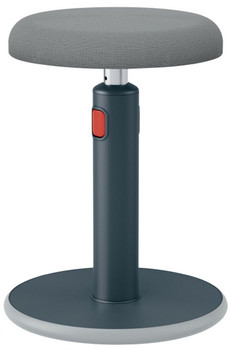 Leitz Ergo Cosy Sit Stand Stool Velvet Grey STOOLGREY