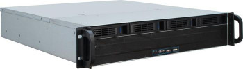 Inter-Tech 88887113 2U-2404L Rack Black. Silver 88887113