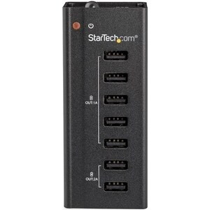 Startech 7 Port Usb Charging Station With 5X 1A Ports & 2X 2A Ports Standalone U ST7C51224EU